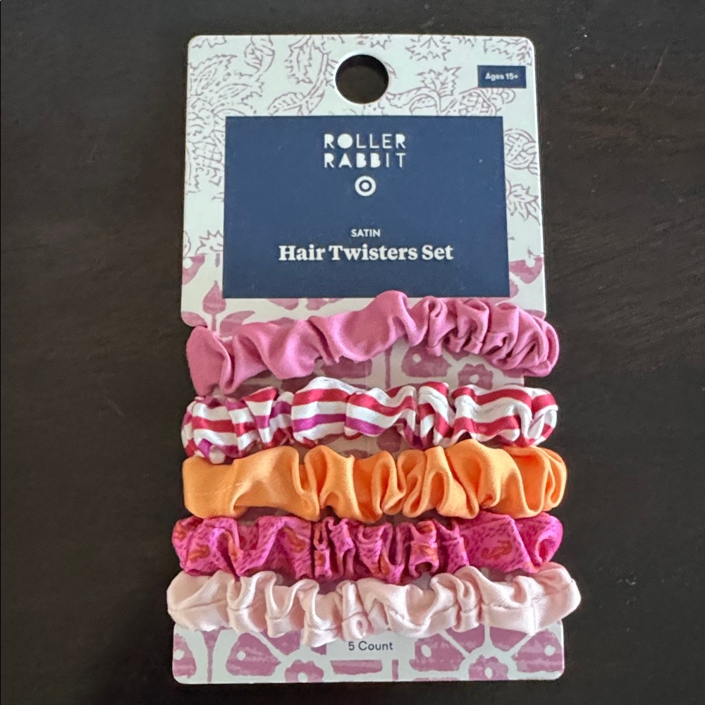 NWT Set of 10 Roller Rabbit Fabric Hair Ties - Picture 2 of 3